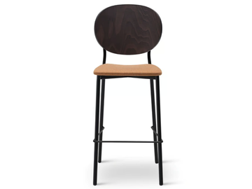 COCO METAL 361-M - High steel stool with back by Origins 1971 - view 3